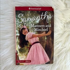 American Girl Samantha Manners and Mischief Book - Pink Cover